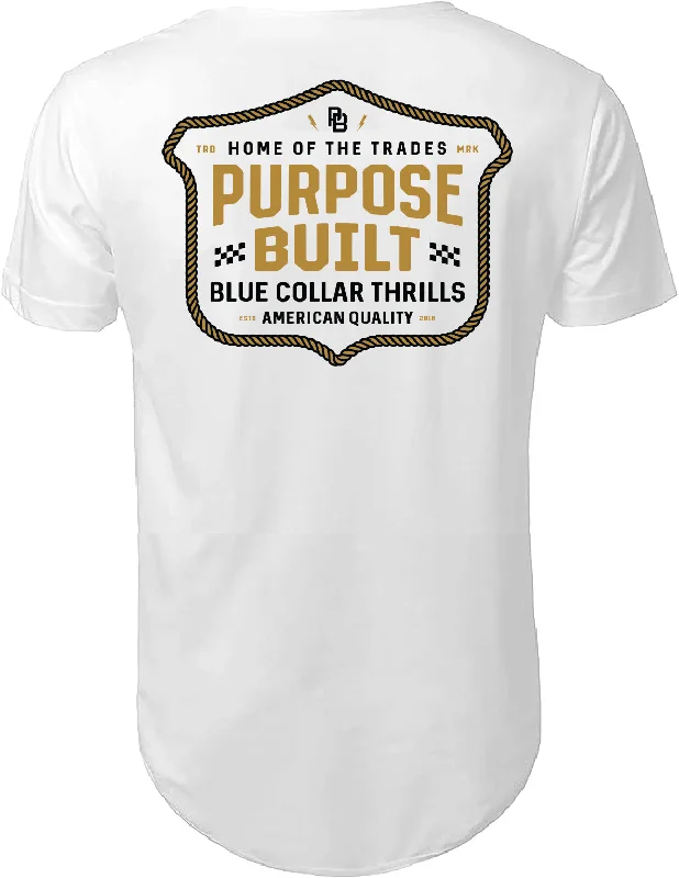 Plus Size Women Long Sleeve Top for a Flattering and Comfortable FitFor the Thrills Tee, Drop Tail, White Plus Size Women Long Sleeve Top for a Flattering and Comfortable FitFor the Thrills Tee, Drop Tail, White