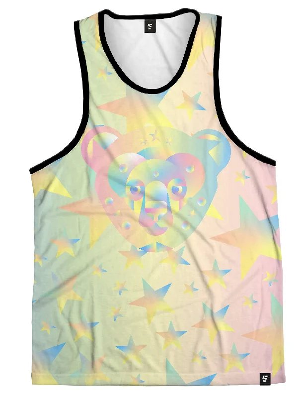 Plus Size Women's Glitter - Trimmed Tank Tops for Party NightsGalactic Bear Unisex Tank Top Plus Size Women's Glitter - Trimmed Tank Tops for Party NightsGalactic Bear Unisex Tank Top