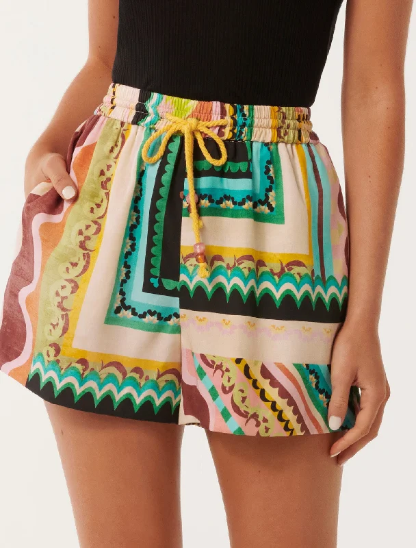 Tie - Waist Women Shorts for a Customizable FitJuno Elastic Waist Shorts