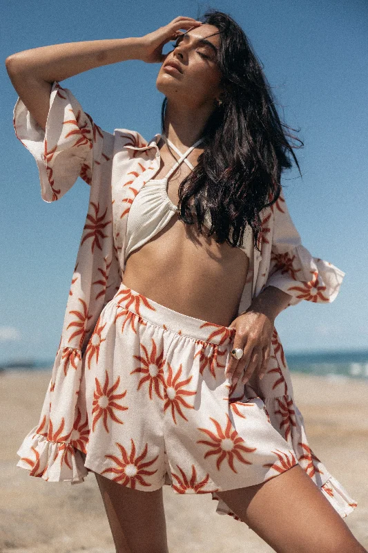 Printed Animal Print Women Shorts for a Wild and Stylish AppearanceKase Shorts - Soleil Printed Animal Print Women Shorts for a Wild and Stylish AppearanceKase Shorts - Soleil