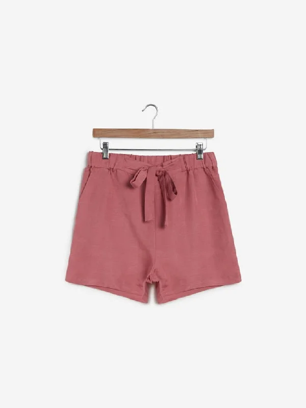 Cuffed Women Shorts for a Laid - Back and Trendy LookLOV Persian Rose Tasha Shorts