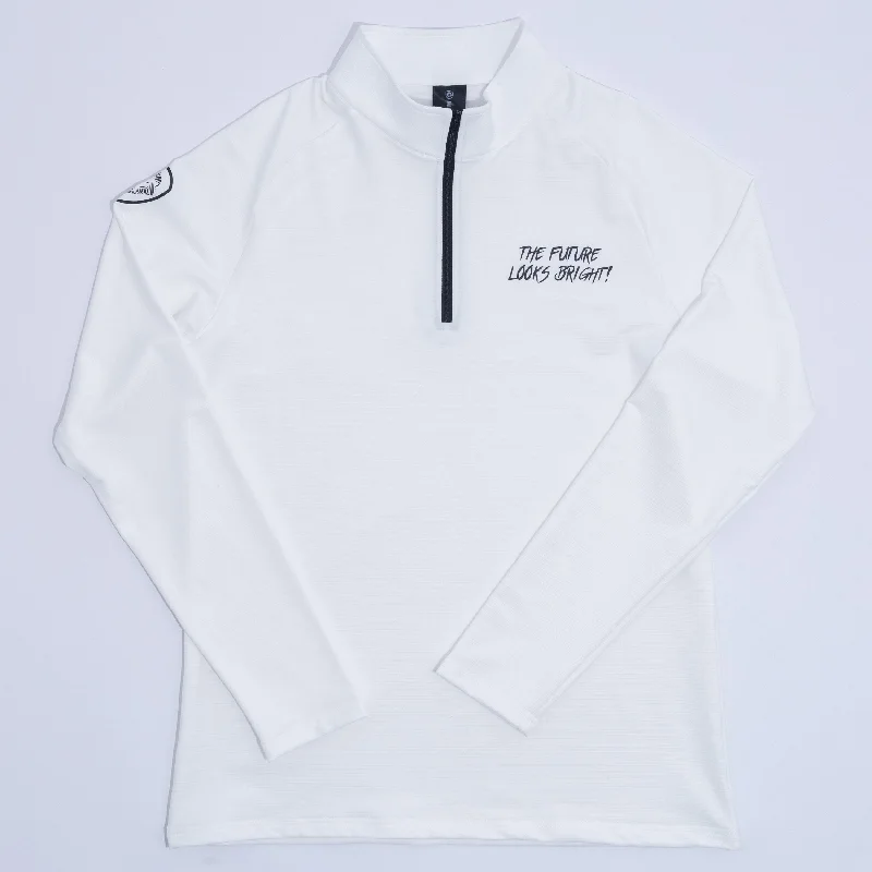 White Future Looks Bright Performance 1/4 Zip