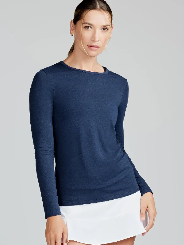 Lightweight Women Long Sleeve Top for Spring and AutumnNOLA Long Sleeve T-Shirt