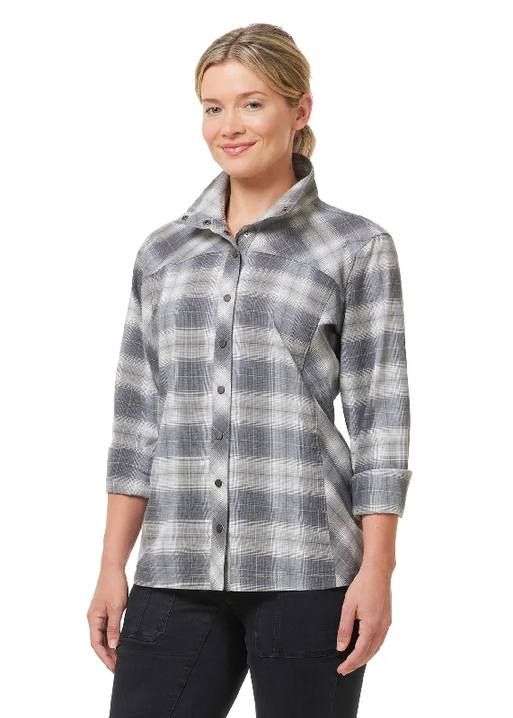 Wrap - Style Women Long Sleeve Top for a Versatile FitNot Just a Barn Shirt