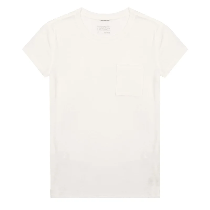 Wrinkle - resistant polo shirt for travel conveniencePatagonia Womens Mainstay Tee White Wrinkle - resistant polo shirt for travel conveniencePatagonia Womens Mainstay Tee White