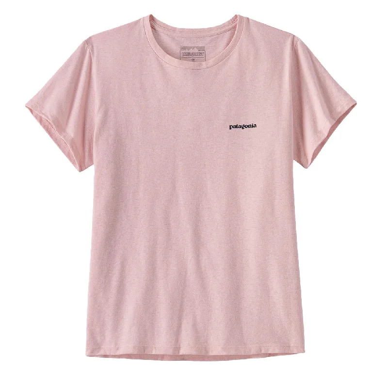 Patagonia Womens P-6 Logo Responsibili Tee P-6 Outline: Whisker Pink