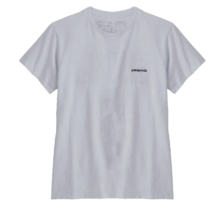 Patagonia Womens P-6 Logo Responsibili Tee White