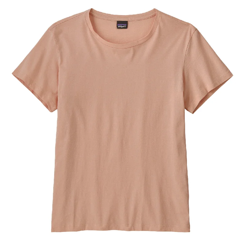 Petite - sized polo shirt with shorter lengthPatagonia Womens Regenerative Organic Certified Cotton Tee Antique Pink Petite - sized polo shirt with shorter lengthPatagonia Womens Regenerative Organic Certified Cotton Tee Antique Pink