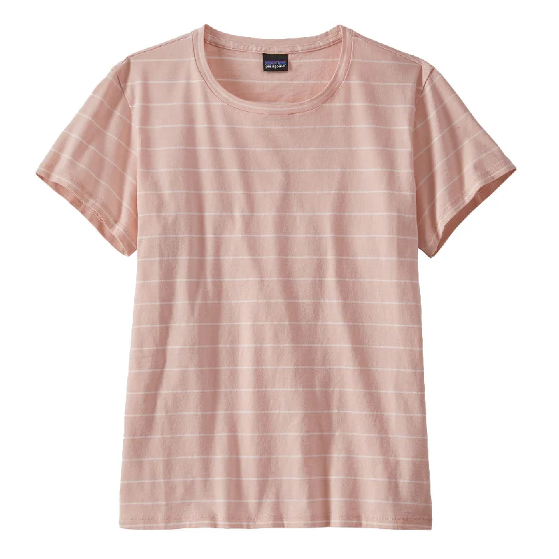 Button - down collar polo shirt in stretchy spandex blendPatagonia Womens Regenerative Organic Certified Cotton Tee Cozy Peach Button - down collar polo shirt in stretchy spandex blendPatagonia Womens Regenerative Organic Certified Cotton Tee Cozy Peach