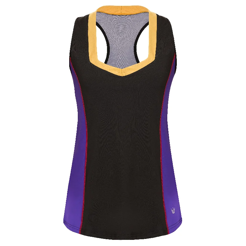 Plus Size Women's Glitter - Trimmed Tank Tops for Party NightsPoisoned Heart Villain Flow Tank Top Plus Size Women's Glitter - Trimmed Tank Tops for Party NightsPoisoned Heart Villain Flow Tank Top