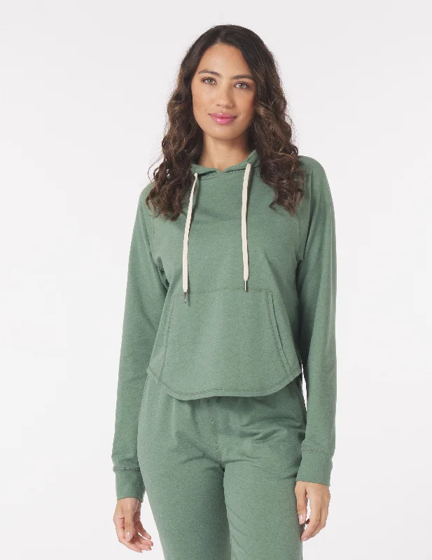 Floral Printed Women Long Sleeve Top for a Romantic LookRocky Hoodie: Sage Marble