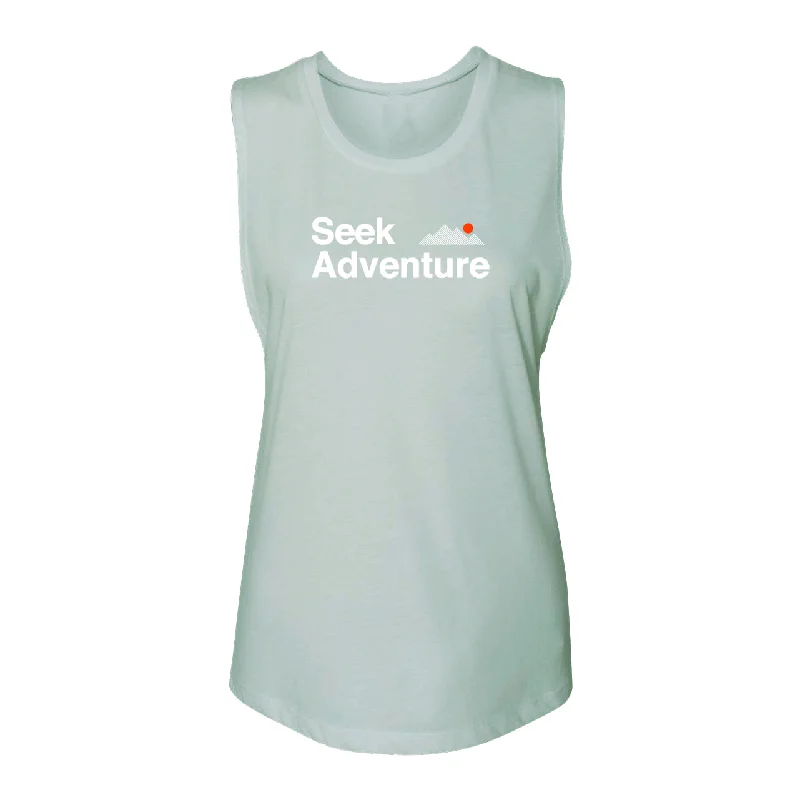 Seek Adventure Muscle Tank - Mint