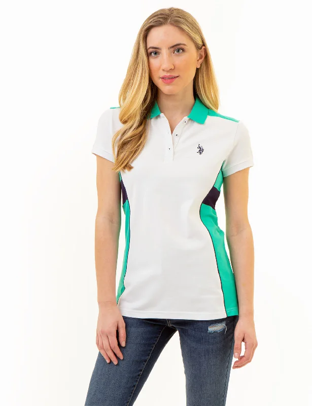 SIDESEAM PANEL COLORBLOCK POLO SHIRT