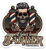 Floral Printed Women Long Sleeve Top for a Romantic LookSupport Your Local sticker 3in - Barber Floral Printed Women Long Sleeve Top for a Romantic LookSupport Your Local sticker 3in - Barber