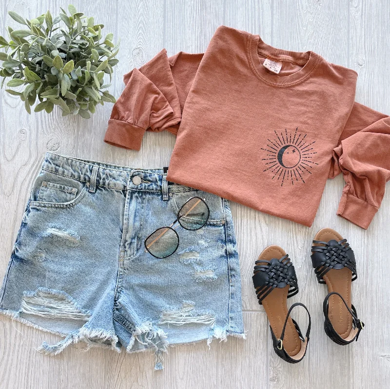 Organic Cotton Women Long Sleeve Top for Eco - Friendly ComfortThat Mama Hustle • Rust Comfort Long Sleeve Organic Cotton Women Long Sleeve Top for Eco - Friendly ComfortThat Mama Hustle • Rust Comfort Long Sleeve