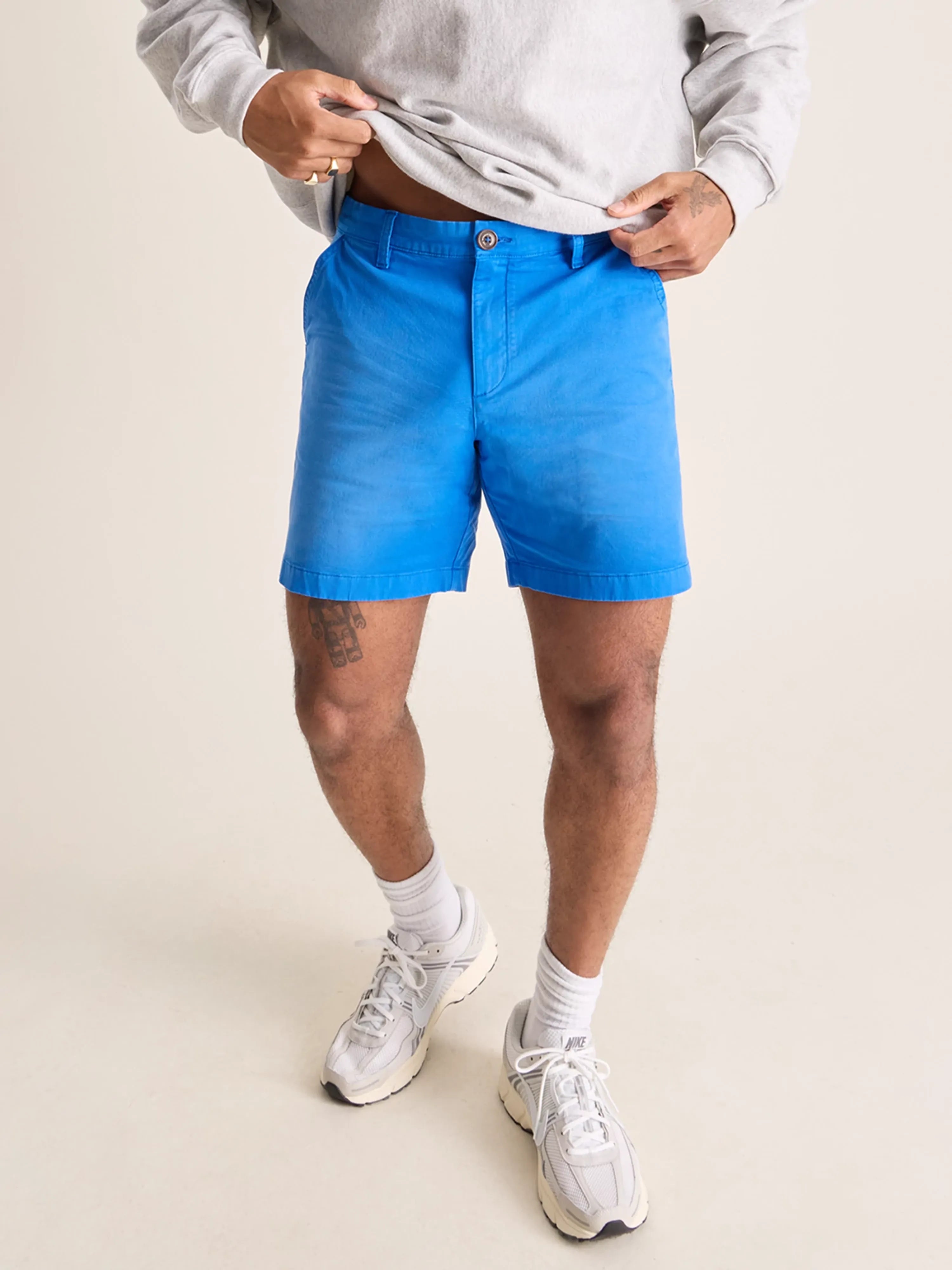 Denim Women Shorts with Distressed Details for a Casual VibeThe Seeing Blues 7" (Chino) Denim Women Shorts with Distressed Details for a Casual VibeThe Seeing Blues 7" (Chino)