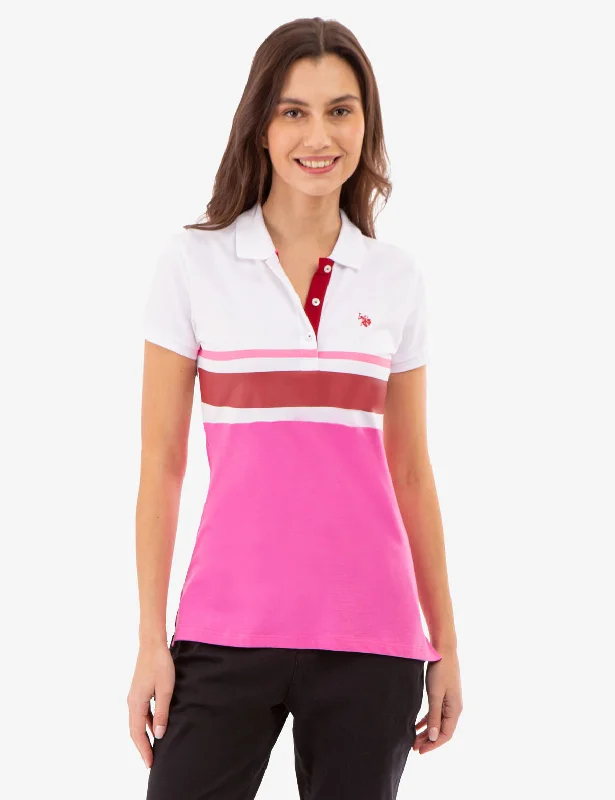 TRI COLORBLOCK POLO SHIRT