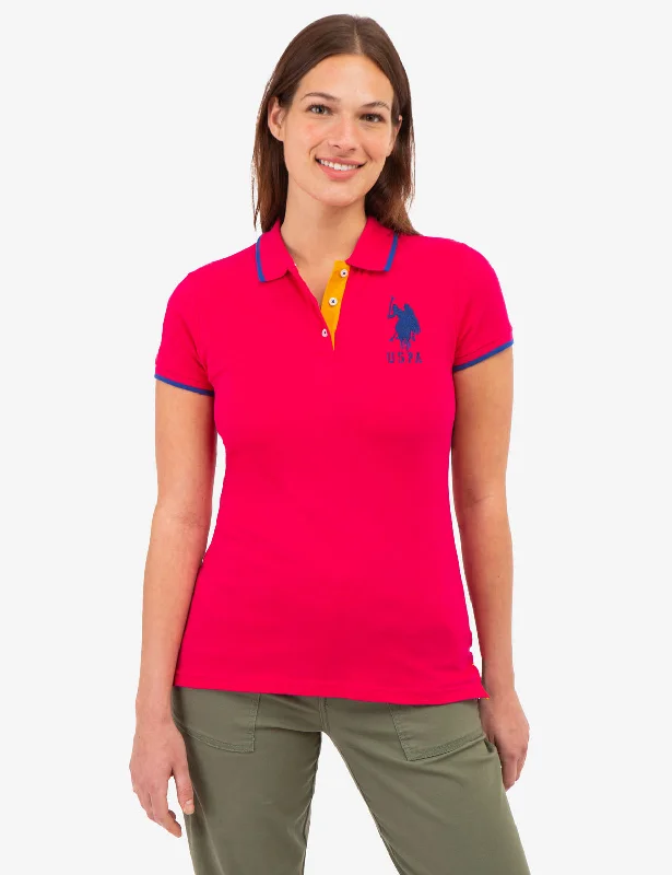 Nursing polo shirt for breastfeeding mothersSOLID TRIPLE CROWN POLO SHIRT