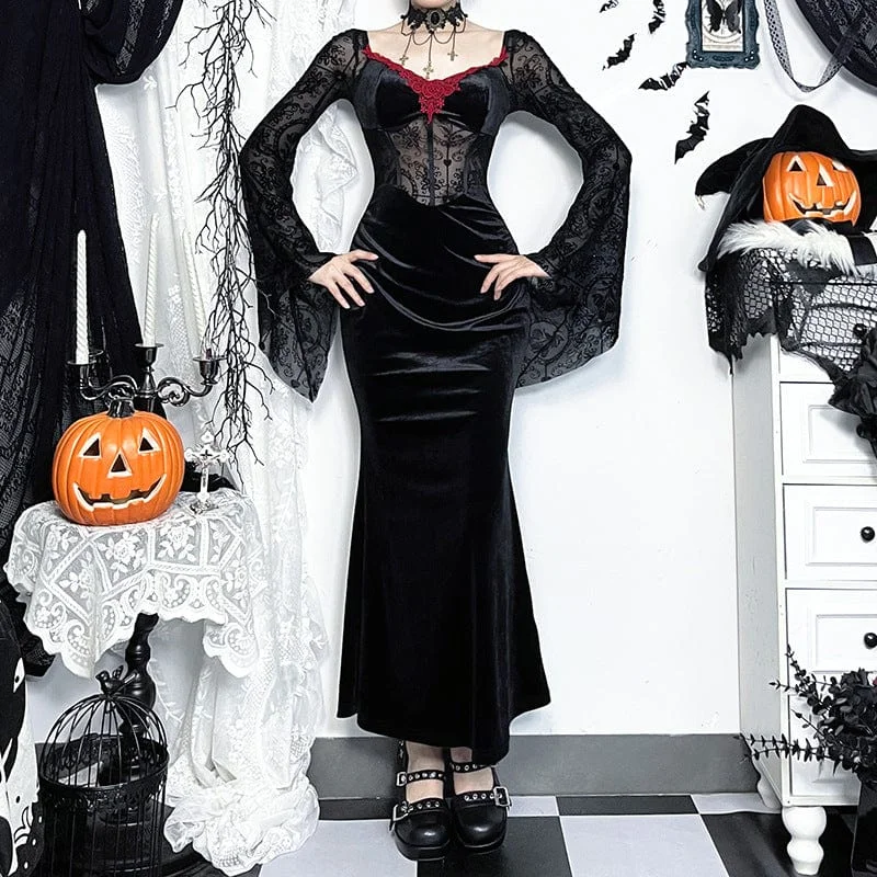 Cable - Knit Women Long Sleeve Top with a Cozy TextureWomen's Gothic Lace Crochet Maxi Dress Black Red Cable - Knit Women Long Sleeve Top with a Cozy TextureWomen's Gothic Lace Crochet Maxi Dress Black Red