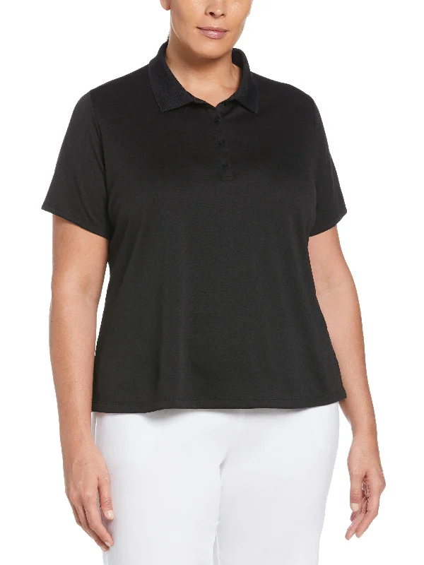 Women's classic white cotton polo shirt for casual outingsWomens Plus Swing Tech™ Polo Women's classic white cotton polo shirt for casual outingsWomens Plus Swing Tech™ Polo