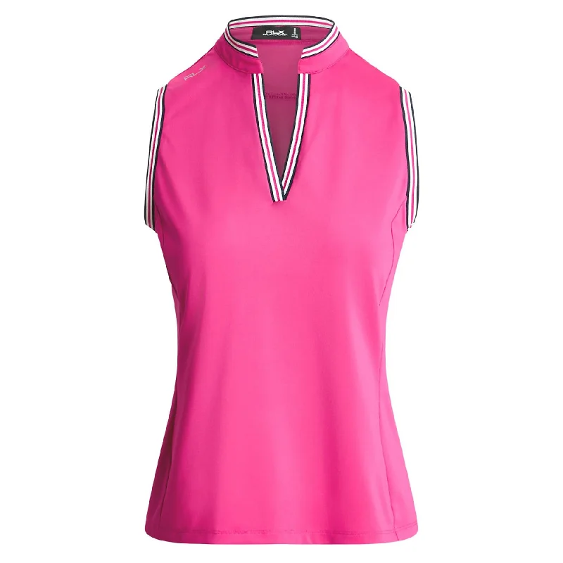 Polo shirt with a hidden pocket for small essentialsWomens RLX Tailored Fit SL Polo Bright Pink - AW24 Polo shirt with a hidden pocket for small essentialsWomens RLX Tailored Fit SL Polo Bright Pink - AW24