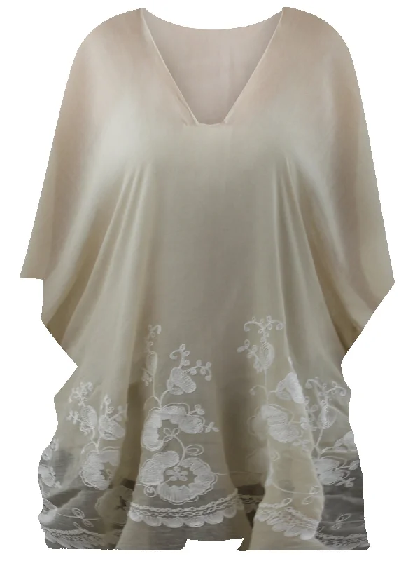 Wrinkle - resistant cover ups for easy travel to beach destinationsElegant Crochet Trim Beach Cover Up Top Wrinkle - resistant cover ups for easy travel to beach destinationsElegant Crochet Trim Beach Cover Up Top