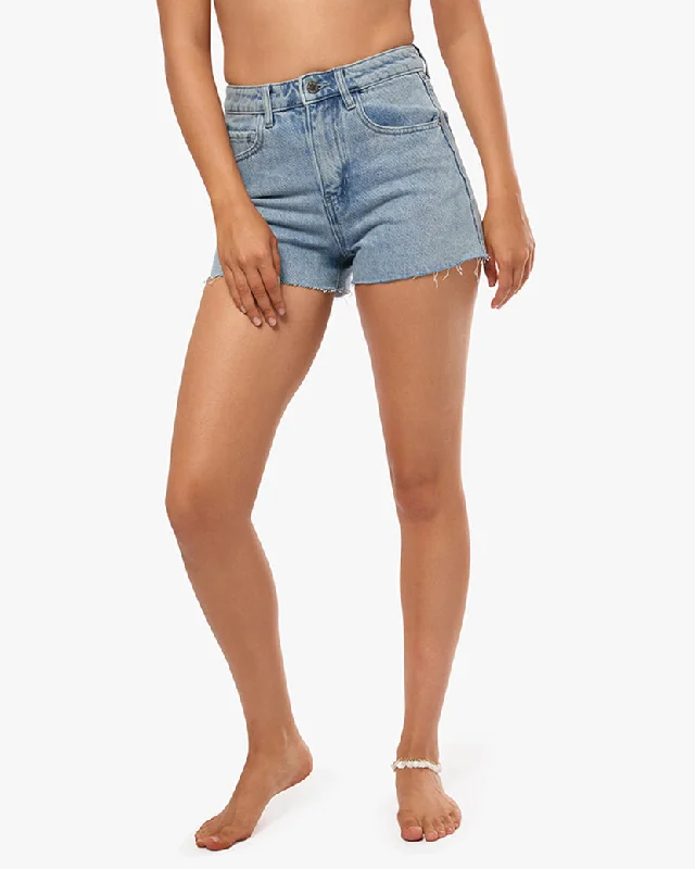 Denim High Rise Short