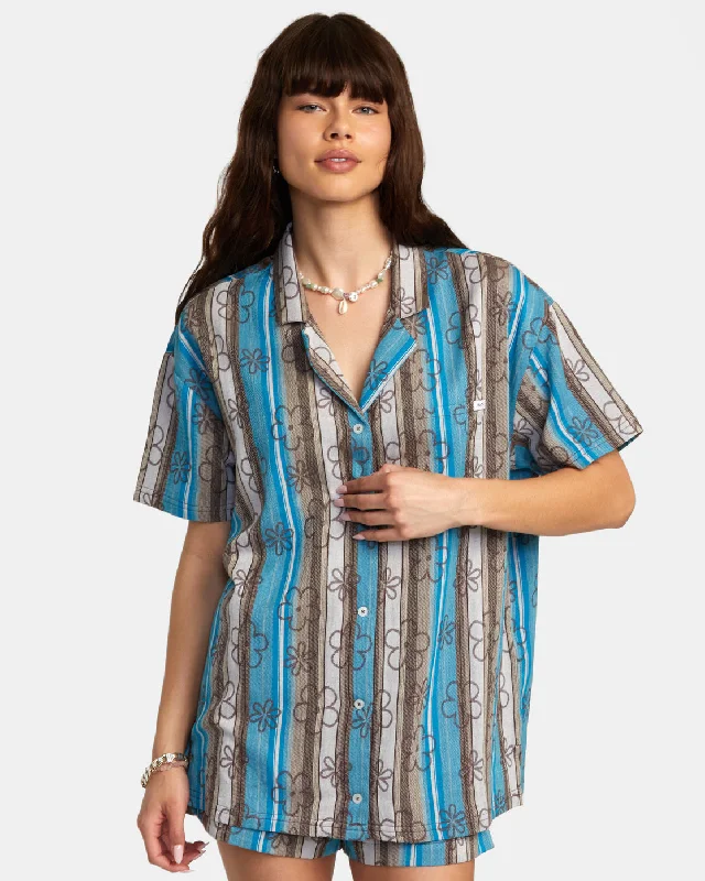 Luna Coverup Top - Blue Danube