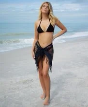 Plus - size floral print cover ups for a stylish beach lookSHORT MONIQUE SARONG