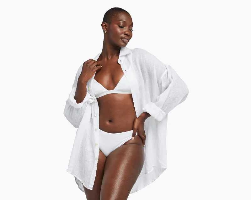 Belted cover ups for a more structured and fashionable lookPLAYA OVERSIZED LINEN SHIRT Belted cover ups for a more structured and fashionable lookPLAYA OVERSIZED LINEN SHIRT