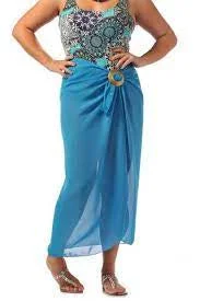 Kimono - style cover ups for an Asian - inspired beach lookRAPZ LONG WRAP