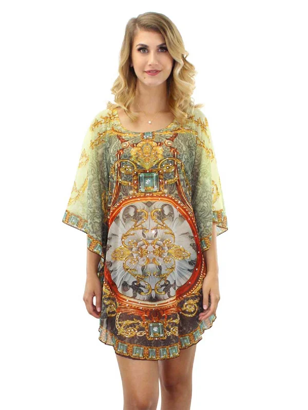 Wrinkle - resistant cover ups for easy travel to beach destinationsSheer Bohemian Swimwear Cover Up Wrinkle - resistant cover ups for easy travel to beach destinationsSheer Bohemian Swimwear Cover Up