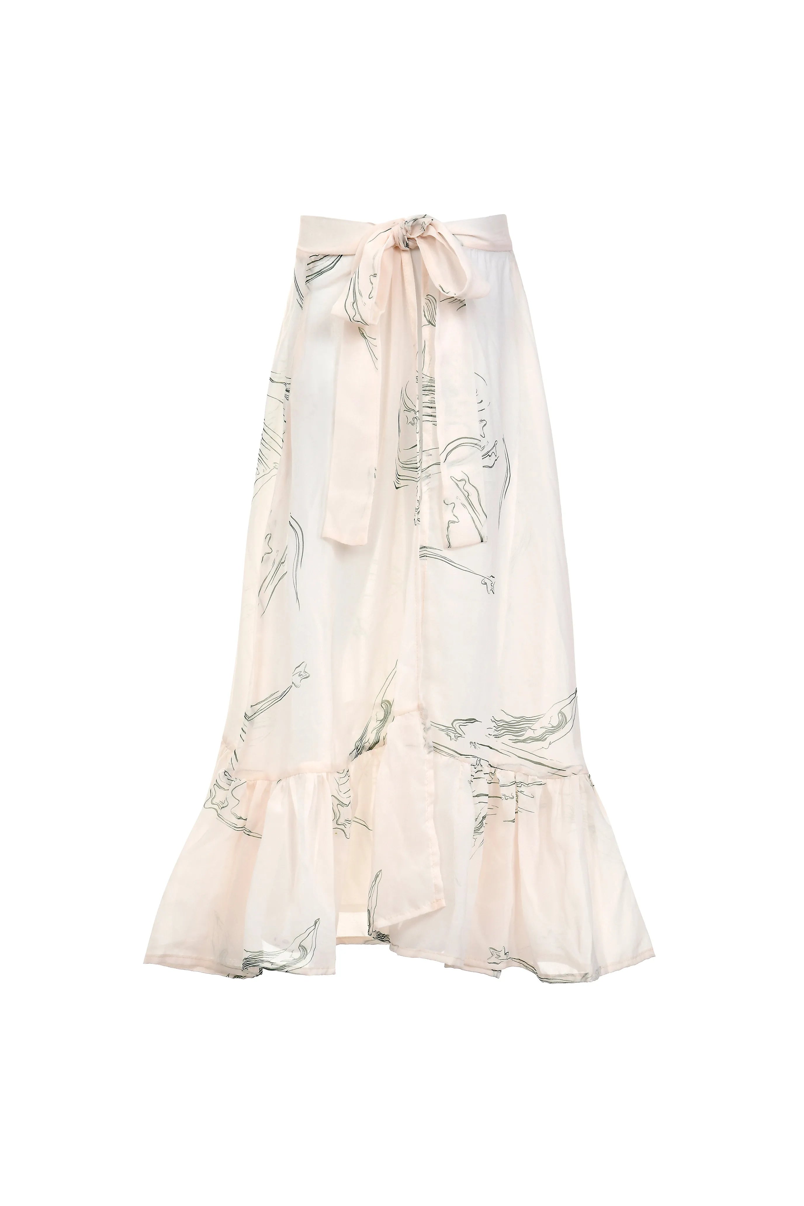 Women's sheer chiffon cover ups for beach partiesThe mini Star Skirt